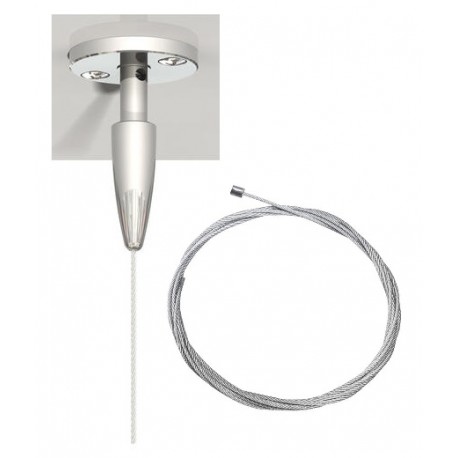 Ensemble support fixation plafond 